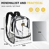 Transparent School Backpack, With Water-Resistant PVC Plastic Material and Ruggedly Reinforced Shoulder Straps, Clear - Lee - 2 of 4