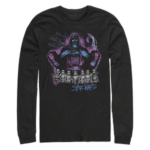 Men's Star Wars: A New Hope Darth Vader and Stormtroopers Retro Long Sleeve Shirt - 1 of 4