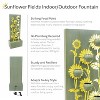 Sunnydaze 48.5" H Sunflower Fields Galvanized Steel Outdoor Water Fountain with Warm White LED Lights - 4 of 4