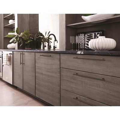 Modern Oil-Rubbed Bronze Bar Cabinet Pull with Mounting Hardware