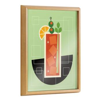 16" x 20" Blake Bloody Mary Framed Printed Art by Amber Leaders Designs Natural - Kate & Laurel All Things Decor
