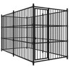 vidaXL Outdoor Dog Kennel Dog Crate Dog Puppy Cage for Garden Galvanized Steel - 2 of 4