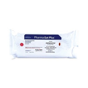 Pharma-Sat Plus Sterile 70% Wipers, 30 Ct, Case of 27 - 1 of 3