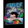 Teen Titans Go #Selfie Youth Navy Blue Graphic Tee - 2 of 3