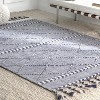 Nuloom Braided Trellis Jasmine Tassel Indoor Area Rug, 5' x 8', Blue - 2 of 4