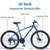 Okak 26IN Adult Bike with 24 Speed and Suspension Fork, Mountain Bike with KENDA Tires and Disk Brake, Fat Tire Bike for Men and Women - 2 of 4