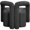 Meridian Furniture,Otto Black Boucle Fabric Accent Chair - 2 of 4