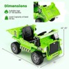 Infans Kids Ride-On Dump Truck w/ Wireless Connection Music LED Lights Soft Start - 2 of 4