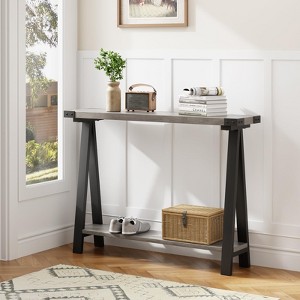 Console Table for Entryway, 2-Tier Entry Table with Storage, 43.3" Narrow Console Tables - 1 of 4