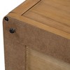 NicBex 30.8" Minimalist Accent Coffee Table for Living Room,Rustic Square Center Table Farmhouse Acacia End Table with MDF Top,220lbs Max - 4 of 4