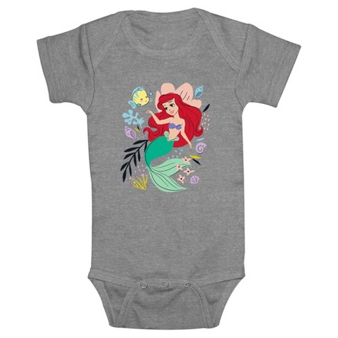 Little mermaid onesie baby sales