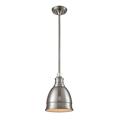 Elk Home Carolton 1 - Light Pendant in  Brushed Nickel