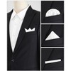 INSPIRE CHIC Men's Wedding Party Solid Color Self-Folded Pocket Squares - 4 of 4