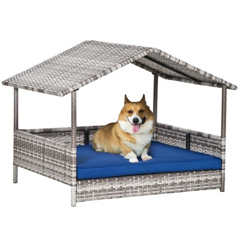 Ubmelt Outdoor Dog House With Lockable Door Wooden Puppy Cage Kennel With Flip Up Top For Small Medium Dogs gray Target