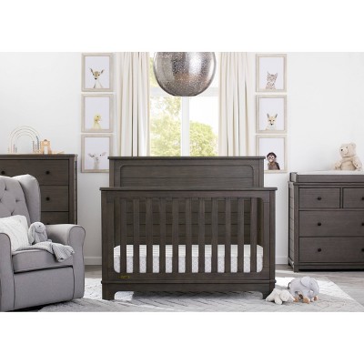 simmons monterey dresser rustic grey Monterey 4 Drawer Dresser with Changing Top and Interlocking Drawers