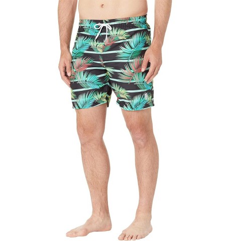U.S. Polo Assn. U.S. Polo Assn. Men's Leafs Swim Trunks Black X-Large