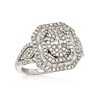 Ross-Simons 1.00 ct. t.w. Round and Baguette Diamond Multi-Level Ring in Sterling Silver - 4 of 4