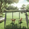 VisioGear 12 Panels Heavy Duty Metal Playpen with Door, 31.7"H Dog Fence Pet Exercise Pen for Outdoor, Black, 81.1"*81.1"*31.7" - 4 of 4