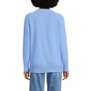 Lands' End Women's Drifter Varsity Vneck Relaxed Cardigan Sweater - 2 of 3
