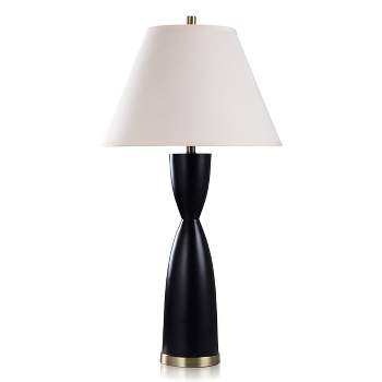 35.75" Dann Foley Lifestyle Polyresin Table Lamp Black - StyleCraft