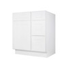 HOMLUX Easy-DIY Combo Bases - Bath Vanity Cabinet without Top in Shaker White - 2 of 4