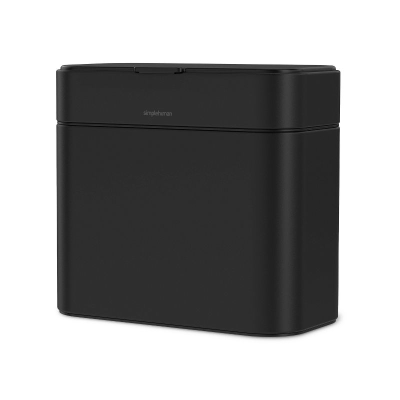 simplehuman 4L Compost Caddy Bin with Magnetic Docking Black Steel, 1 of 7