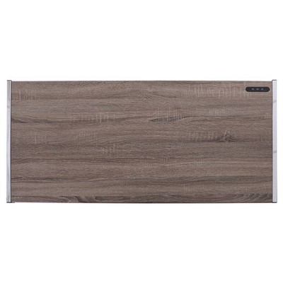 47" Weathered Oak and Chrome Desk with USB Port