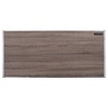 47" Finis Desks Weathered Oak and Chrome Finish - Acme Furniture: USB Charging, Open Storage Shelf - 3 of 4