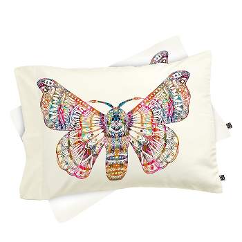 Stephanie Corfee Artsy Moth Pillow Sham Standard Pink - Deny Designs