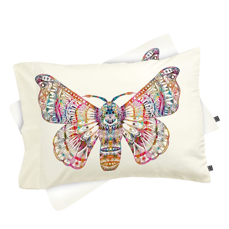 Stephanie Corfee Artsy Moth Pillow Sham Standard Pink - Deny Designs, 1 of 6
