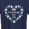 Women's - Instant Message - Im Enough For Me Pastel Short Sleeve Graphic T-Shirt - 2 of 4