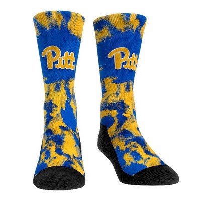 NCAA Pitt Panthers Paint Crew Socks - L/XL