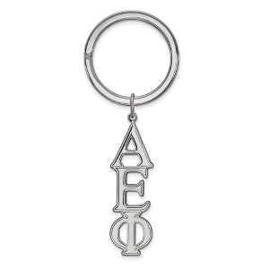 Black Bow Jewelry Sterling Silver Alpha Epsilon Phi Greek Life Key Chain - 1 of 3