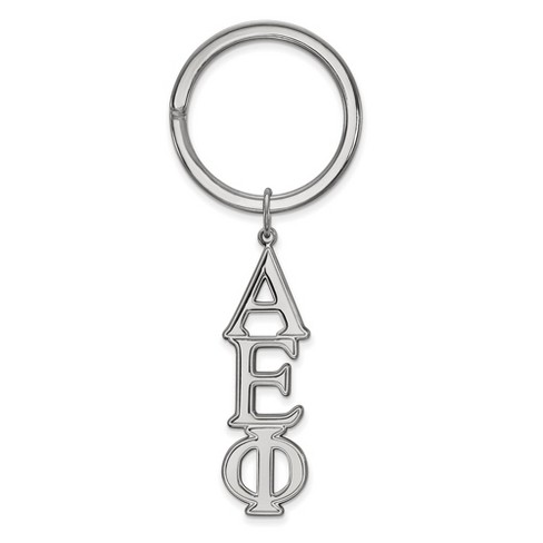 Black Bow Jewelry Sterling Silver Alpha Epsilon Phi Greek Life Key Chain - image 1 of 3