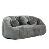 CAVINAS Modern Bean Bag Sofa Chenille Upholstered Comfort Lounger High Back Couch for Apartment - 2 of 4