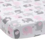 Bedtime Originals Baby Fitted Crib Sheet - Eloise Elephant