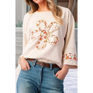 Women's Flower Patch Blouse - Little Daisy Closet - 1 of 3