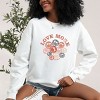 S.W.Smiley Love More Smiley Faces -  Women's Graphic Sweatshirt - 2 of 4