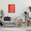 Stupell Industries Keep Calm And Carry On Red Phrase, 24" x 30" - 2 of 4