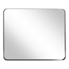 FURNIinspire Metal Frame Rectangle Mirror Crystal Clear Reflections Bathroom Vanity Bedroom Wall Decor, Black, 36"*30"*1.2" - 2 of 4