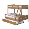 Donco Kids Low Board Twin Over Full Urban Oak Panel Bunkbed with Twin Trundle - 4 of 4