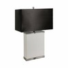 SAGEBROOK HOME 29" Crystal Table Lamp White/Black: UL Listed, Polyester Shade, E26 Socket - image 3 of 4