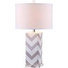 Chevron 27 Inch H Stripe Table Lamp (Set of 2) - Safavieh - image 3 of 4