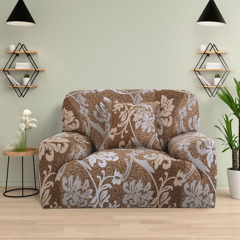 PiccoCasa Household Polyester Loveseat Cover Sofa Cover Chair Cover Slipcover, 1 of 7