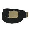 CTM Cotton Adjustable Belt with Brass Buckle - 3 of 4