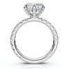 Pompeii3 Certified 4Ct Viviana Marquise Diamond Engagement Ring 14k Gold or Platinum - 2 of 4