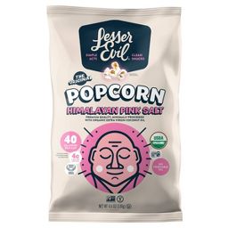 LesserEvil Organic Popcorn Himalayan Sea Salt - 4.6-oz