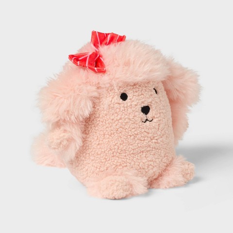 Детские мягкие игрушки Pillowfort Poodle Kids' Mini Weighted Plush Throw Pillow Pink