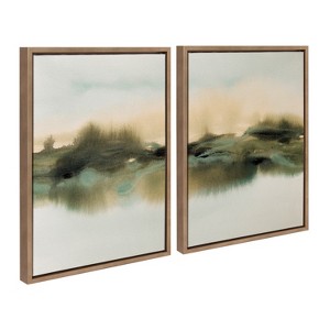 (Set of 2) 18" x 24" Sylvie Meadows Framed Canvas by Amy Lighthall - Kate & Laurel All Things Decor - 1 of 4