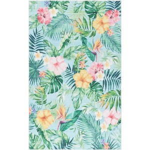 Malibu MBU849 Power Loomed Machine Washable Skid-Resistant Indoor Rugs - Safavieh - 1 of 4